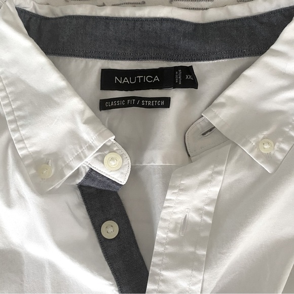 Nautica Classic Fit Stretch Cotton Shirt - Picture 7 of 14